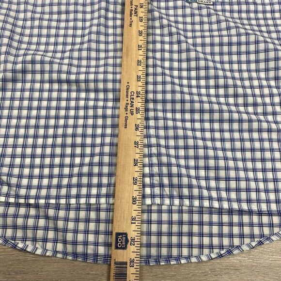 Drake Waterfowl Shirt Mens Small Blue Checkered Short Sleeve Vented Breathable - Picture 6 of 12